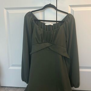 Olive green Sadie’s dress